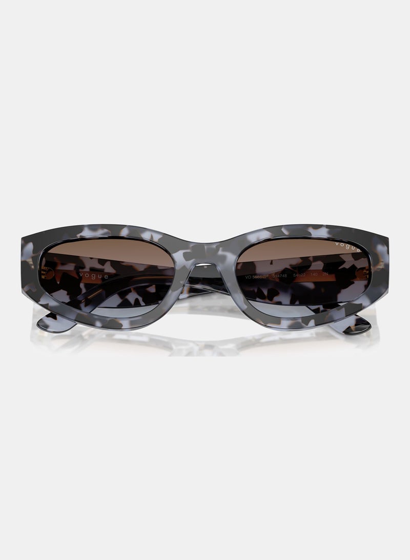 Vogue Full Rimmed Oval Sunglasses 0VO5585S - Image 5